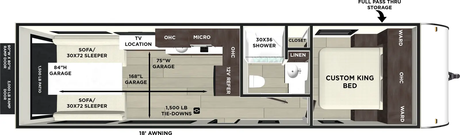 Wildwood Fsx 270RTK Floorplan